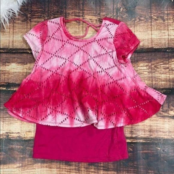 RELISTED Girls Tee Bundle - Small Mickey Mouse Leopard Pink - Picture 6 of 8